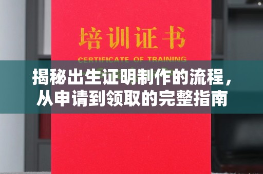浈江揭秘出生证明制作的流程，从申请到领取的完整指南